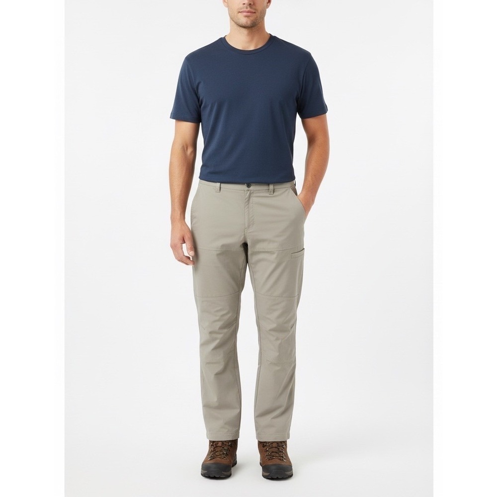 Columbia‎ Omni-Shade Mens 42x30 Hiking Pants Beige Straight Leg Outdoor UPF 50